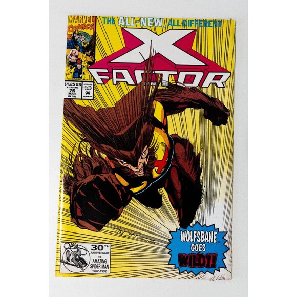 Marvel Comics X-Factor Issue #76 Wolfbane Goes Wild 1992 - Picture 1 of 9